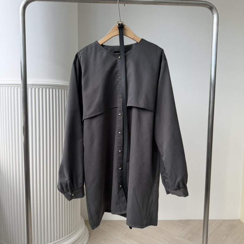 PALETTE-Q韓國代購㊣女士新品人氣休閑時尚推薦連衣裙含腰帶PALETTE連衣裙圖色2