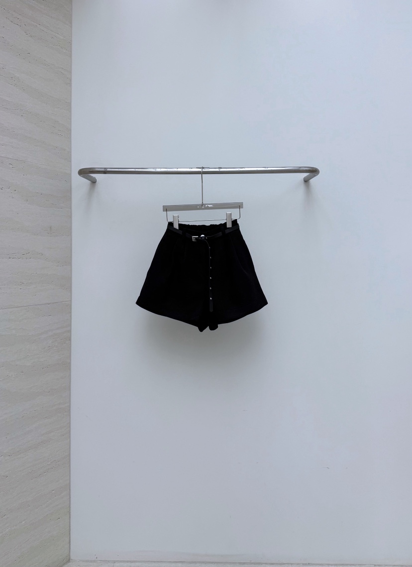 AB東大門㊣直郵女士新款25秋冬熱賣時尚短褲含腰帶羊毛套裝AB短褲圖色3