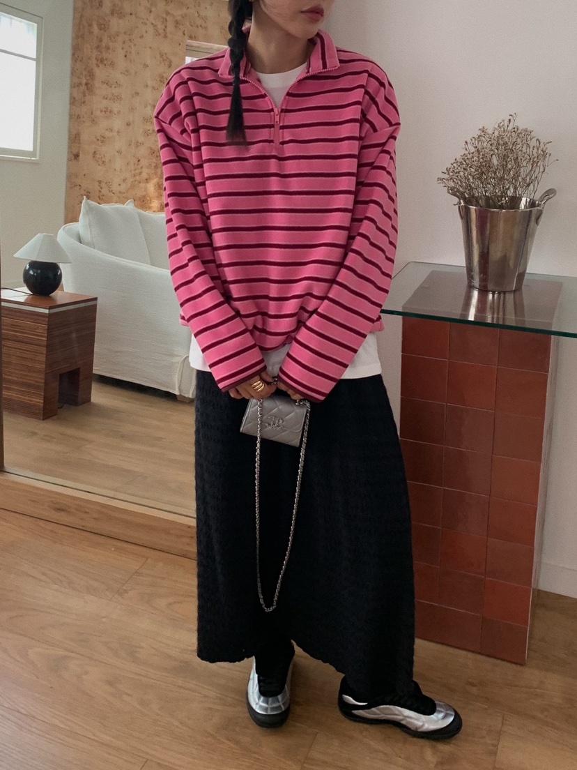 CAMEL-P東大門㊣實拍女士新款真品長裙條紋Came_l 家長裙