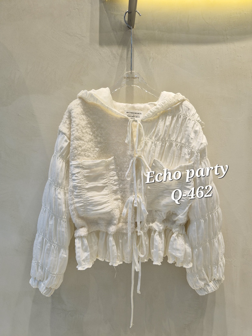 ECHOPARTY韓國代購㊣女士新款人氣時尚職業推薦休閑夾克絎縫ECHOPARTY夾克圖色2