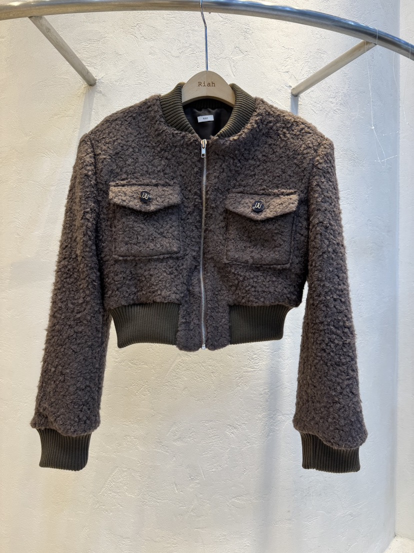 RIAH韓國直郵㊣女士新款熱賣時尚職業人氣休閑推薦25秋冬夾克RIAH夾克圖色2