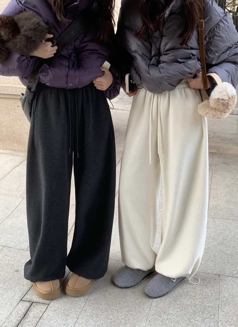 OLA韓國代購㊣女士新品熱賣25秋冬人氣職業時尚推薦休閑褲條紋mellor/OLA休閑褲