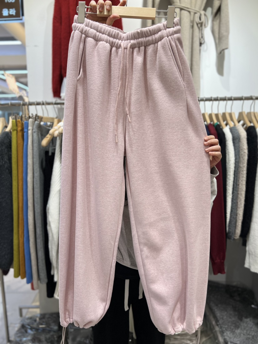 OLA韓國代購㊣女士新品熱賣25秋冬人氣職業時尚推薦休閑褲條紋mellor/OLA休閑褲圖色2