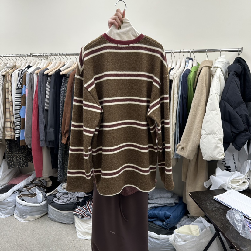 AMOEBA東大門㊣代購女士新款推薦熱賣25秋冬針織衫不含腰包AMOEBA針織衫