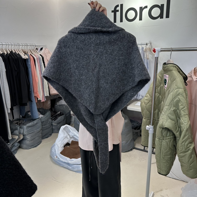 FLORAL東大門㊣代購女士新款人氣25秋冬休閑職業圍巾披肩披肩FLORAL圍巾/披肩