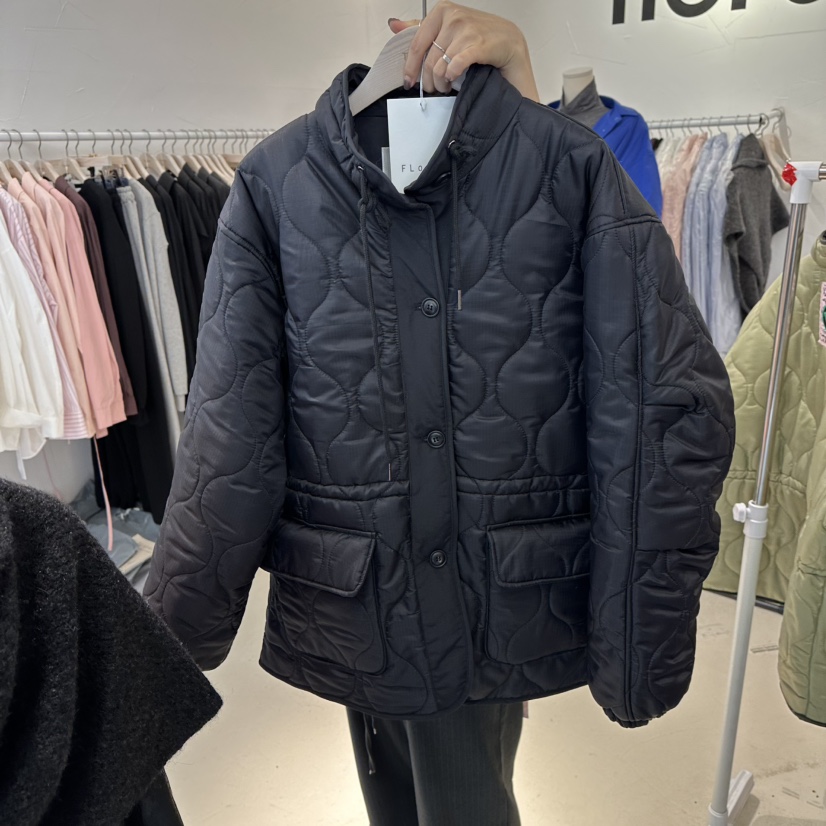 FLORAL韓國直郵㊣女裝新品休閑職業熱賣時尚25秋冬短款棉服高領FLORAL短款棉服圖色2