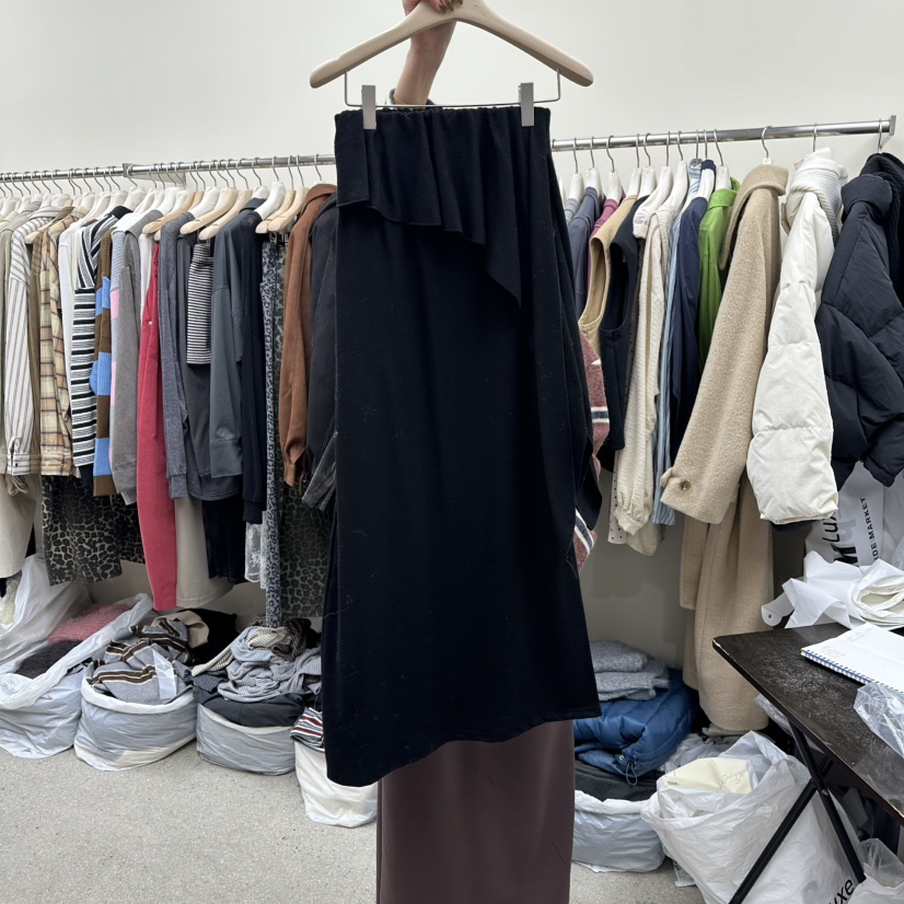 AMOEBA東大門㊣實拍女裝新品25秋冬熱賣推薦休閑時尚人氣長裙AMOEBA長裙