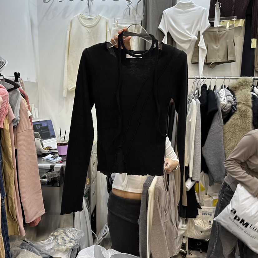 BILLION-L東大門㊣直郵女士新款休閑熱賣推薦時尚職業長袖T恤BILLION-L長袖T恤圖色3