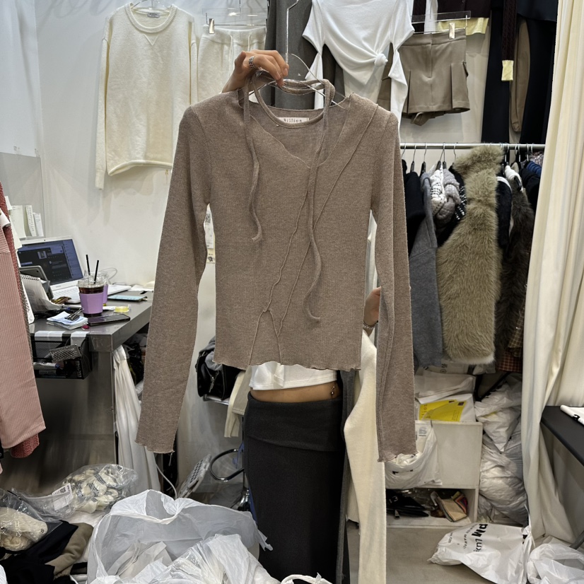 BILLION-L東大門㊣直郵女士新款休閑熱賣推薦時尚職業長袖T恤BILLION-L長袖T恤圖色4