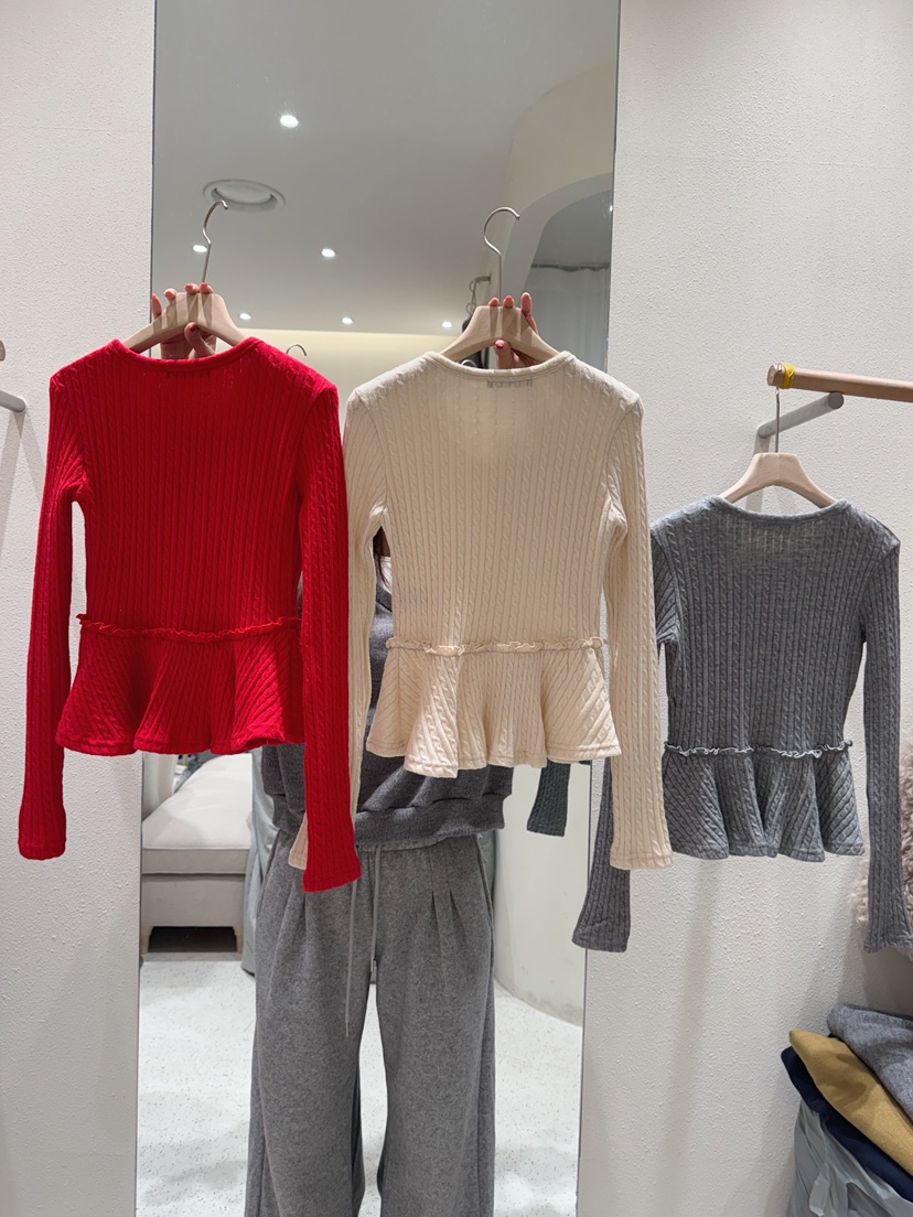 MARKE-P韓國直郵㊣女士新品熱賣職業時尚推薦針織衫套裝開衫MARKE-P針織衫