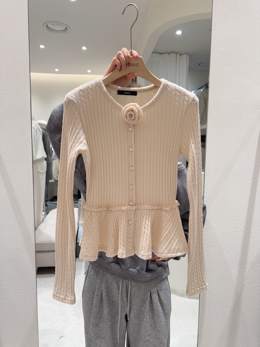 MARKE-P韓國直郵㊣女士新品熱賣職業時尚推薦針織衫套裝開衫MARKE-P針織衫圖色3