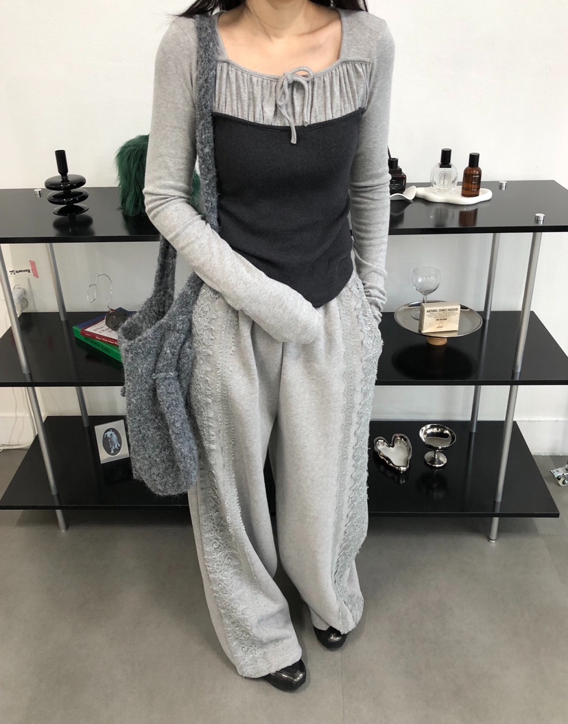 MELTED-P東大門㊣實拍女士新款時尚休閑熱賣人氣25秋冬長袖T恤MELTED-P長袖T恤