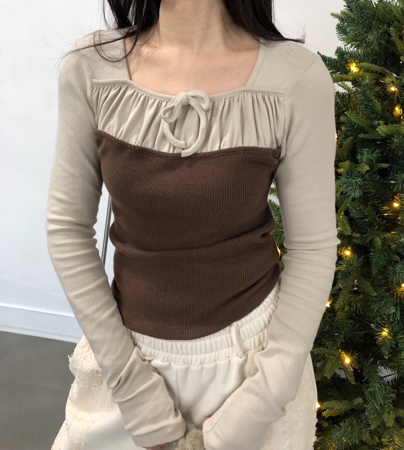 MELTED-P東大門㊣實拍女士新款時尚休閑熱賣人氣25秋冬長袖T恤MELTED-P長袖T恤