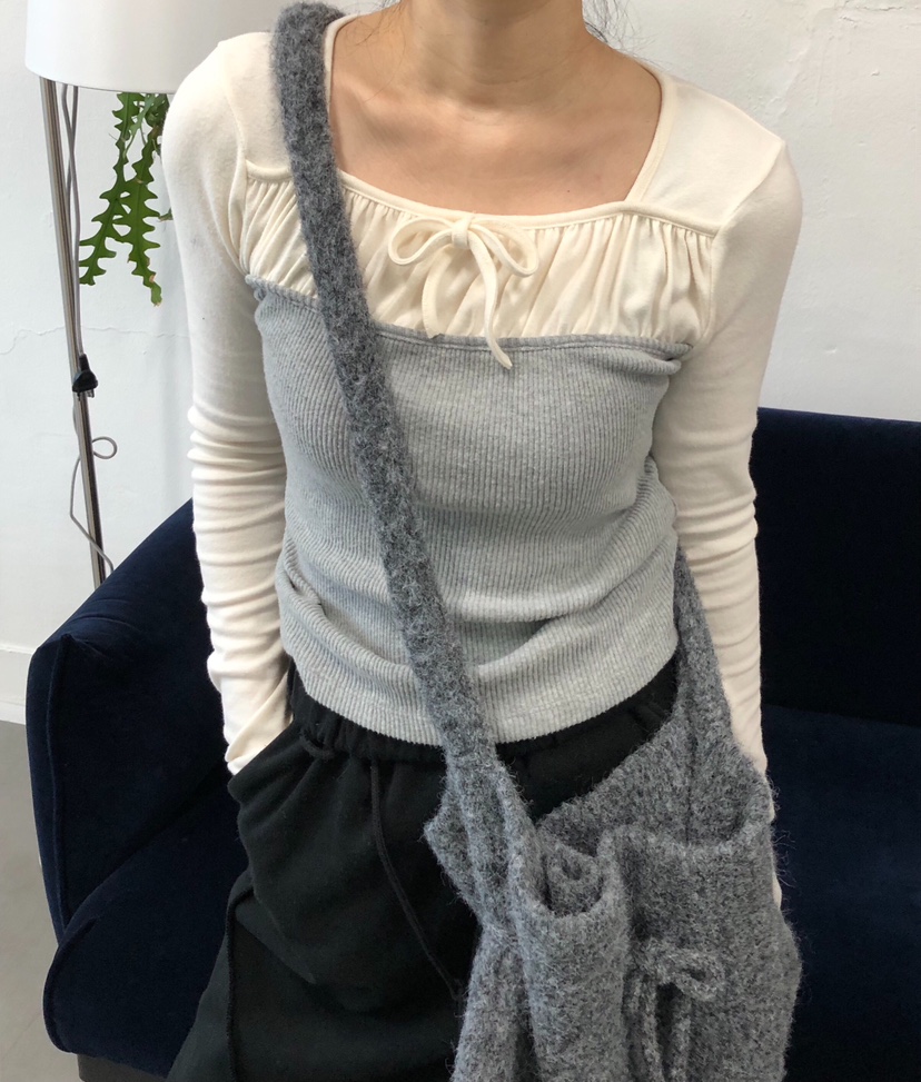 MELTED-P東大門㊣實拍女士新款時尚休閑熱賣人氣25秋冬長袖T恤MELTED-P長袖T恤圖色3