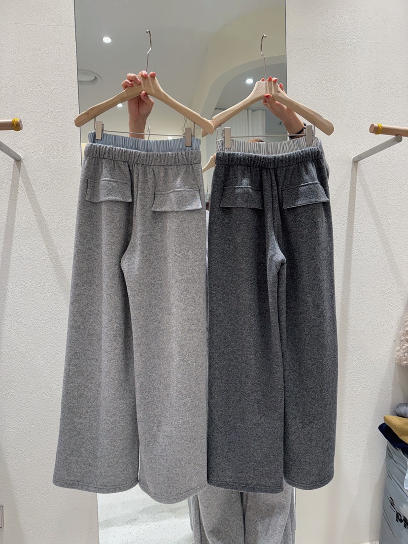 MARKE-P韓國直郵㊣女士新款職業時尚休閑25秋冬休閑褲羊毛條紋MARKE-P休閑褲