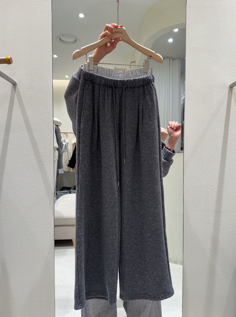 MARKE-P韓國直郵㊣女士新款職業時尚休閑25秋冬休閑褲羊毛條紋MARKE-P休閑褲圖色2