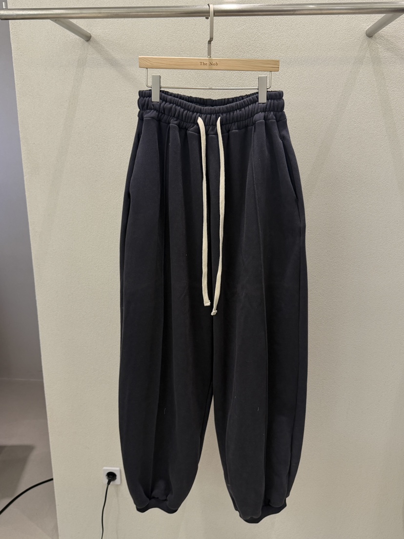 NOB東大門㊣實拍女裝新品職業25秋冬推薦時尚休閑休閑褲抓絨NOB休閑褲圖色2