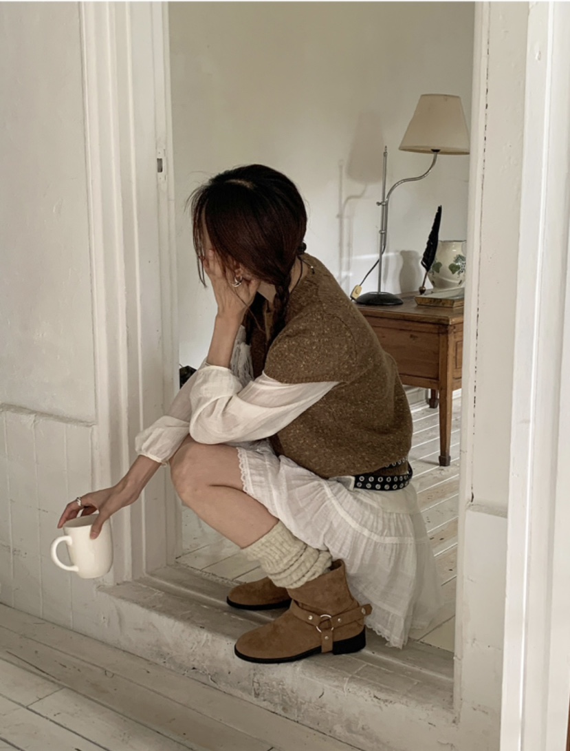 OPPA東大門㊣實拍女士新品推薦時尚25秋冬休閑人氣職業靴子OPPA靴子