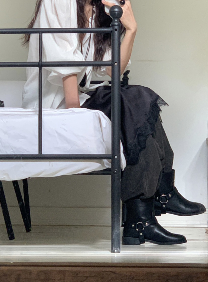 OPPA東大門㊣實拍女士新品推薦時尚25秋冬休閑人氣職業靴子OPPA靴子圖色1