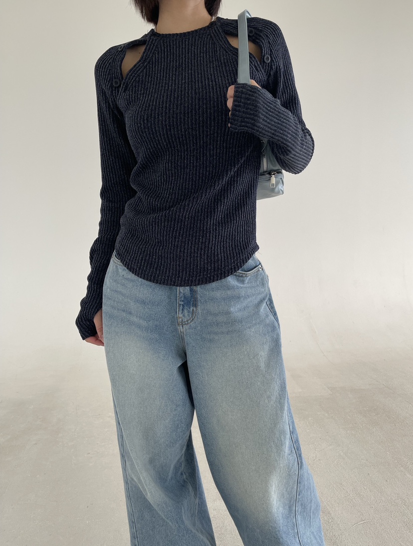 REIZ東大門㊣代購女士新品25秋冬熱賣時尚人氣推薦職業長袖T恤REIZ長袖T恤