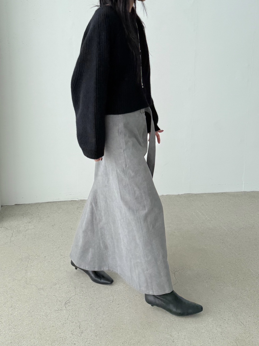 TAUPE韓國直郵㊣女士新款人氣休閑推薦時尚職業25秋冬長裙含腰帶TAUPE長裙