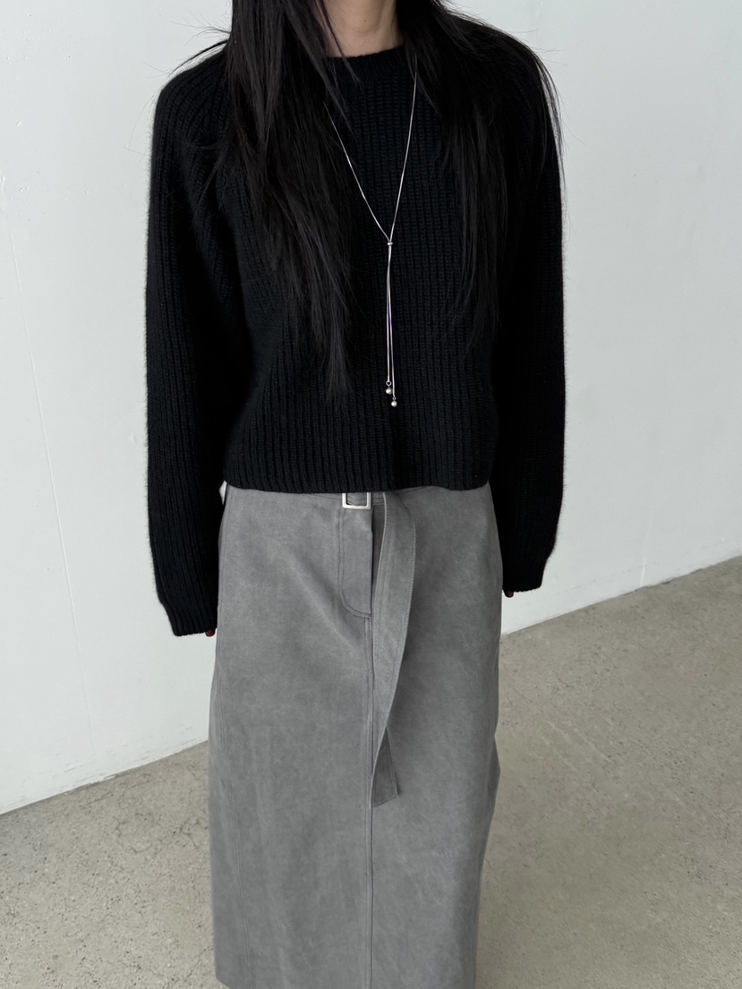 TAUPE韓國直郵㊣女士新款人氣休閑推薦時尚職業25秋冬長裙含腰帶TAUPE長裙