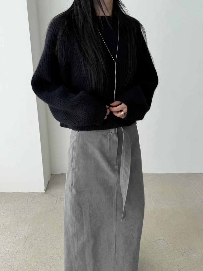 TAUPE韓國直郵㊣女士新款人氣休閑推薦時尚職業25秋冬長裙含腰帶TAUPE長裙