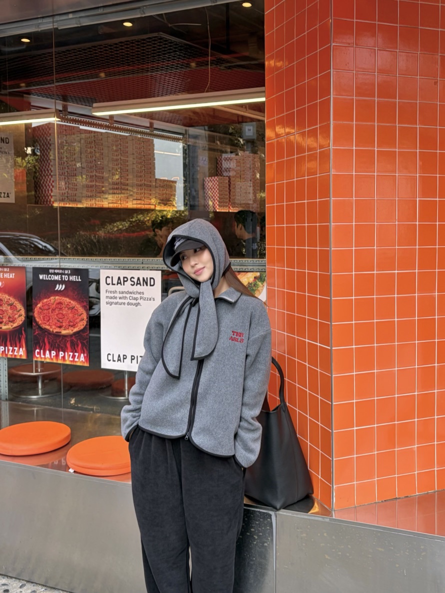 THE ABLE韓國直郵㊣女士新品推薦25秋冬休閑帽子連帽衫保暖THE ABLE/TA帽子