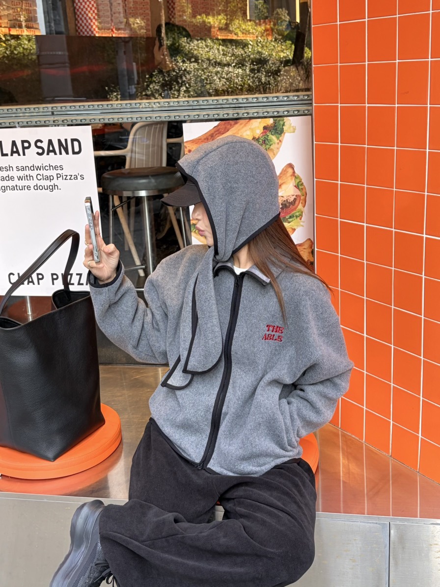 THE ABLE韓國直郵㊣女士新品推薦25秋冬休閑帽子連帽衫保暖THE ABLE/TA帽子