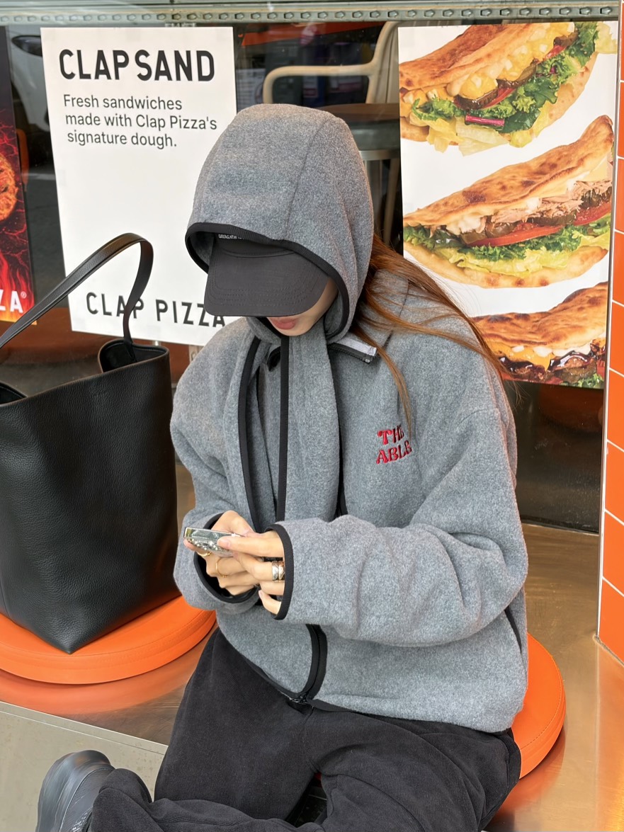 THE ABLE韓國直郵㊣女士新品推薦25秋冬休閑帽子連帽衫保暖THE ABLE/TA帽子