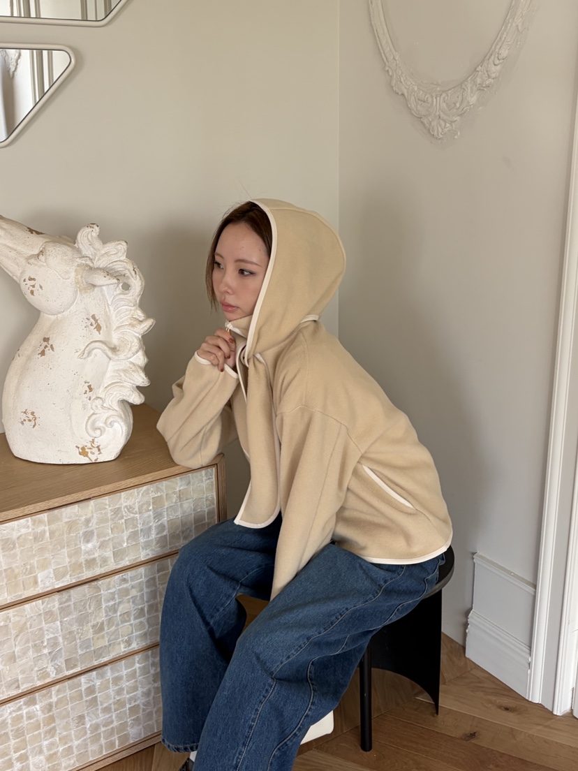 THE ABLE韓國直郵㊣女士新品推薦25秋冬休閑帽子連帽衫保暖THE ABLE/TA帽子