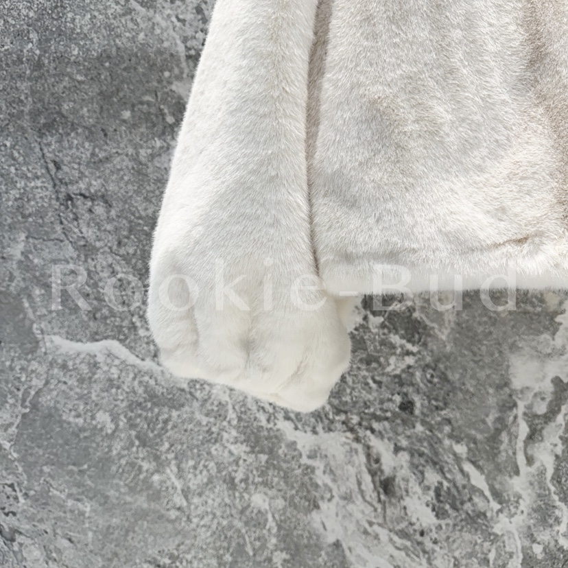 ROOKIE BUD東大門㊣代購女裝新款25秋冬熱賣推薦短款大衣皮草ROOKIE BUD-L短款大衣