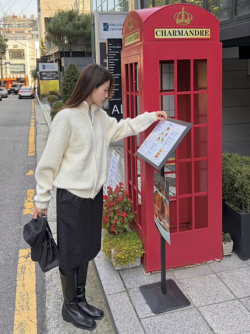 THE ABLE韓國代購㊣女裝新品休閑熱賣推薦半身裙中短裙條紋THE ABLE/TA半身裙/中短裙