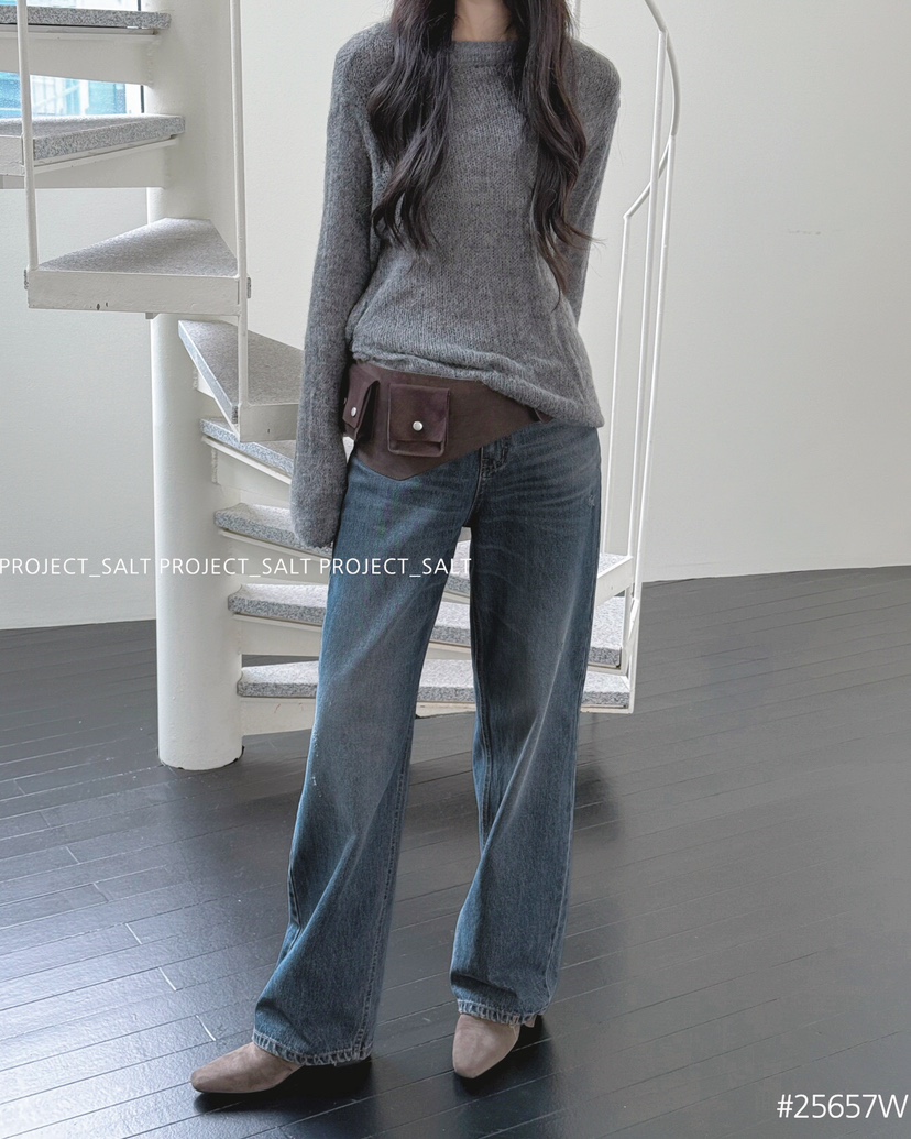 PROJECT SALT韓國直郵㊣女裝新款熱賣牛仔褲PROJECTSALT牛仔褲