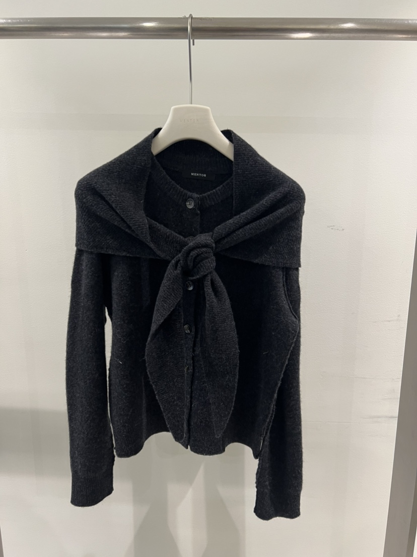 MENTOR韓國代購㊣女士新款25秋冬熱賣人氣休閑職業針織衫披肩MENTOR針織衫圖色3