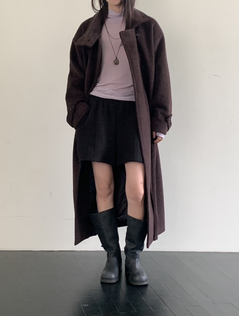 VAARA韓國代購㊣女士新款時尚推薦職業休閑人氣熱賣中長款大衣VAARA中長款大衣