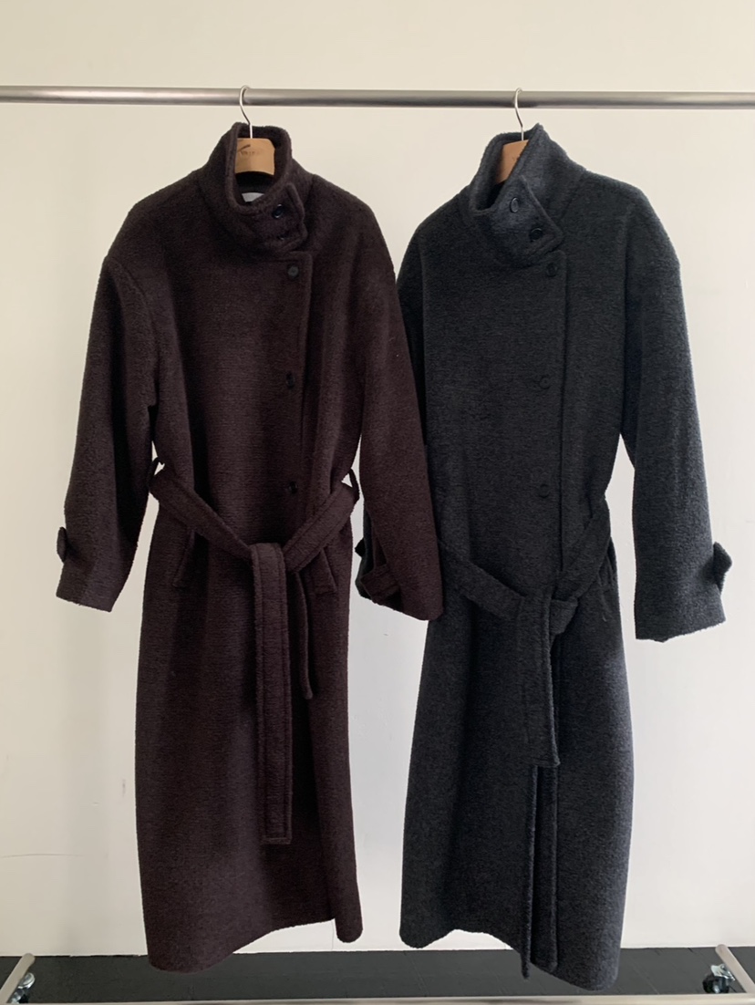 VAARA韓國代購㊣女士新款時尚推薦職業休閑人氣熱賣中長款大衣VAARA中長款大衣