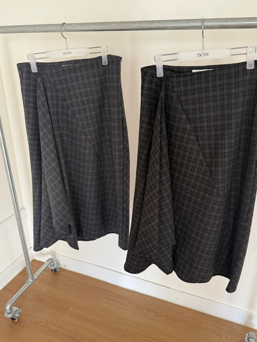 ESCHER東大門㊣實拍女裝新款職業25秋冬人氣推薦熱賣休閑長裙ESCHER長裙