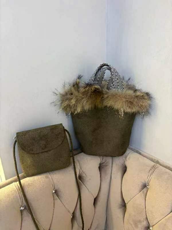 TROUVAILLE東大門㊣直郵女士新款推薦單肩斜跨包含小包麂皮TROUVAILLE單肩/斜跨包圖色3