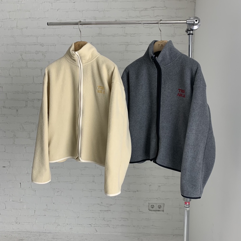 THE ABLE韓國代購㊣女士新品熱賣25秋冬時尚休閑人氣夾克抓絨THE ABLE/TA夾克