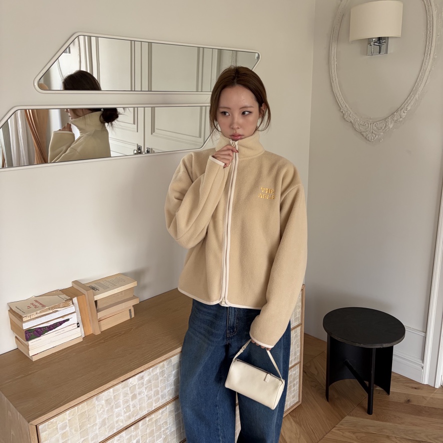 THE ABLE韓國代購㊣女士新品熱賣25秋冬時尚休閑人氣夾克抓絨THE ABLE/TA夾克