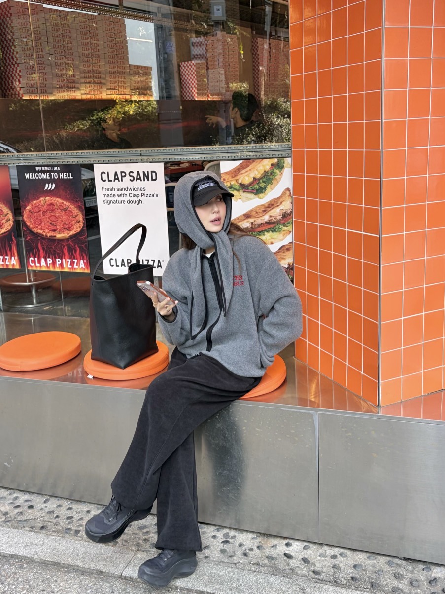 THE ABLE韓國代購㊣女士新品熱賣25秋冬時尚休閑人氣夾克抓絨THE ABLE/TA夾克