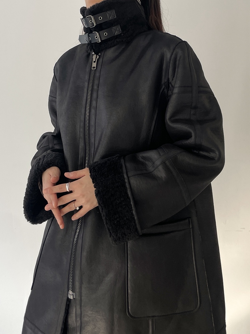 MILUI韓國代購㊣女士新款休閑時尚人氣25秋冬熱賣中長款大衣MILUI中長款大衣