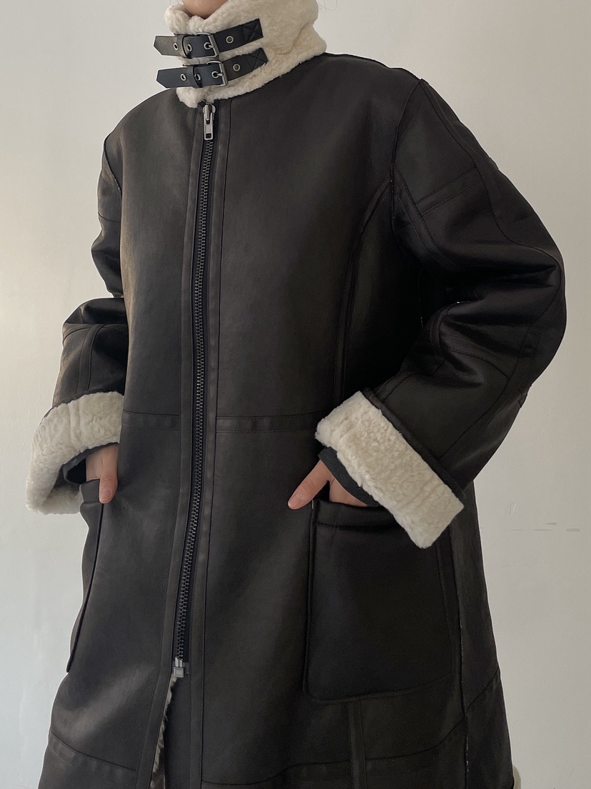 MILUI韓國代購㊣女士新款休閑時尚人氣25秋冬熱賣中長款大衣MILUI中長款大衣