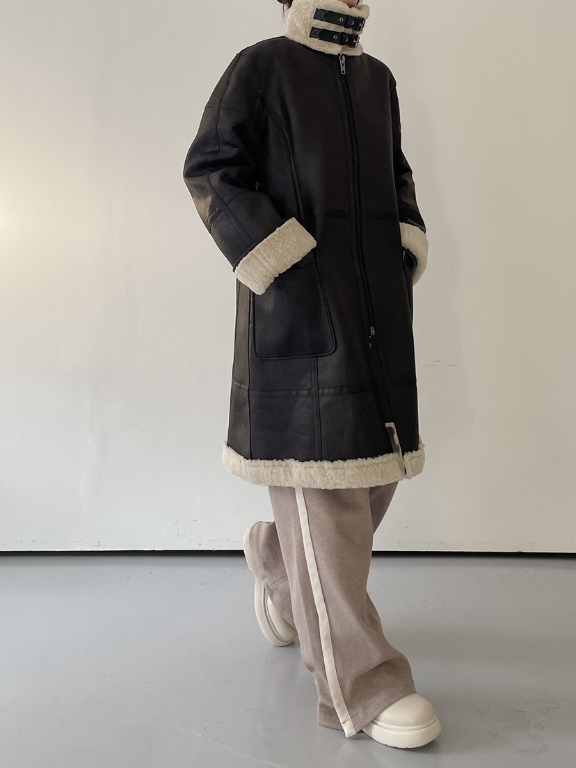 MILUI韓國代購㊣女士新款休閑時尚人氣25秋冬熱賣中長款大衣MILUI中長款大衣