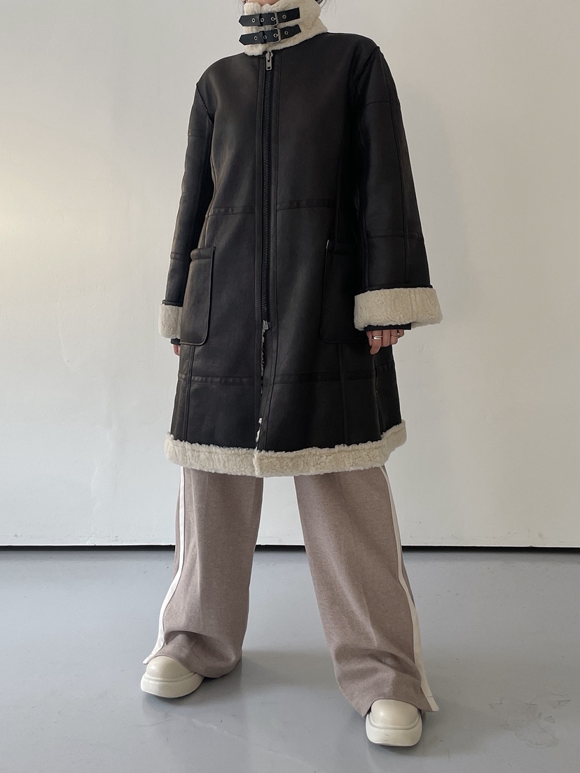 MILUI韓國代購㊣女士新款休閑時尚人氣25秋冬熱賣中長款大衣MILUI中長款大衣