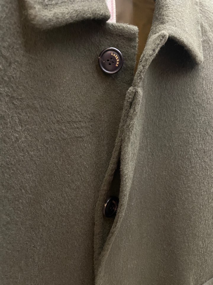 MILUI東大門㊣直郵女裝新品熱賣職業推薦25秋冬中長款大衣含腰帶MILUI中長款大衣