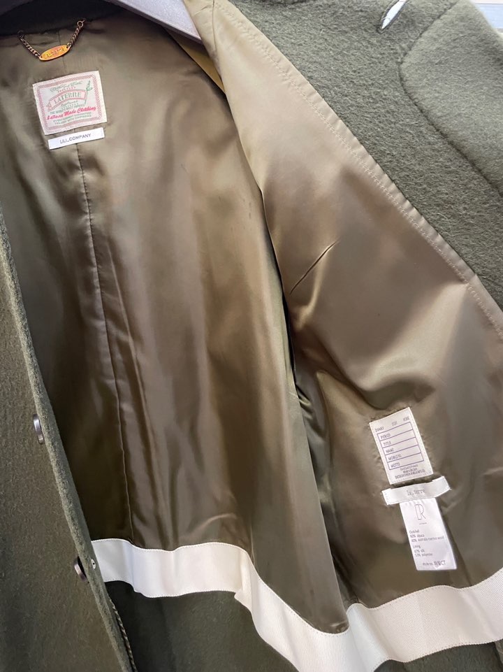 MILUI東大門㊣直郵女裝新品熱賣職業推薦25秋冬中長款大衣含腰帶MILUI中長款大衣