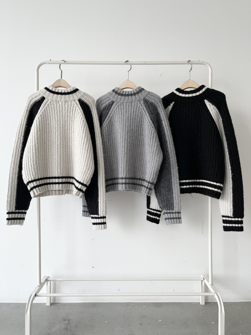 REIZ韓國代購㊣女裝新款時尚熱賣25秋冬推薦人氣休閑毛衣羊駝REIZ毛衣