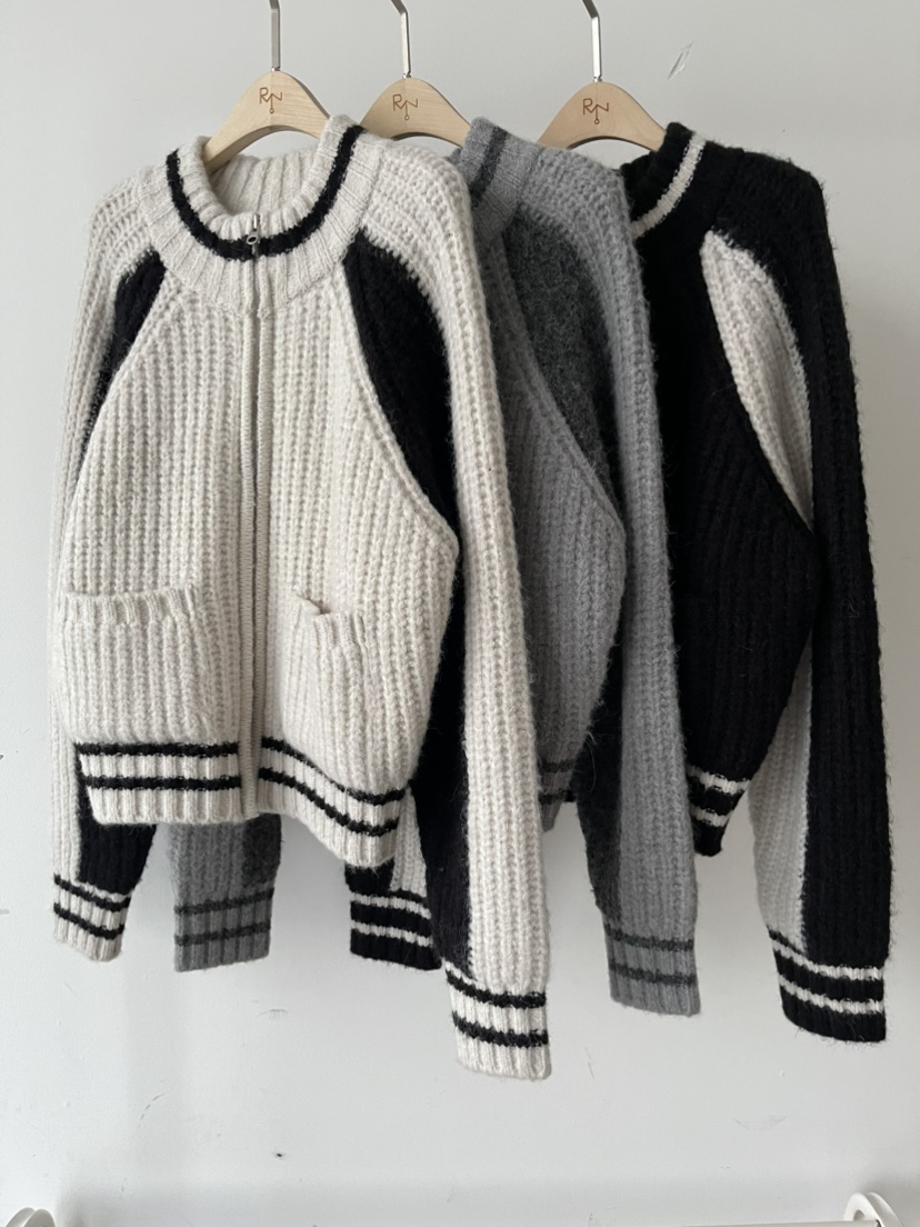 REIZ韓國代購㊣女裝新款時尚熱賣25秋冬推薦人氣休閑毛衣羊駝REIZ毛衣